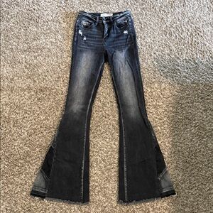 Dark Wash Flare Jeans for Women